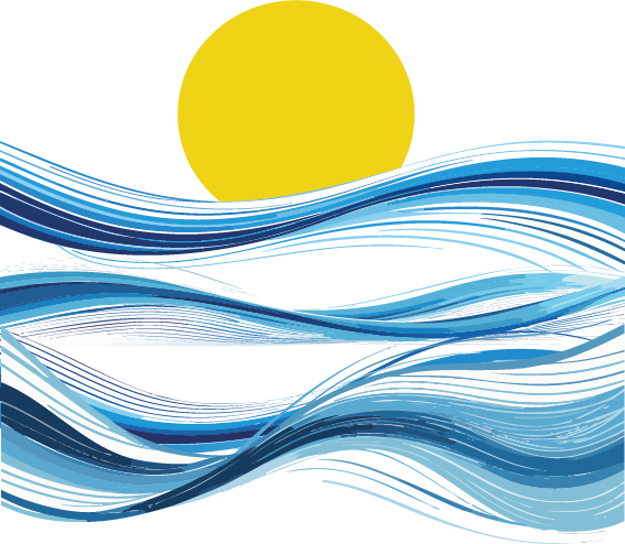 sun and waves